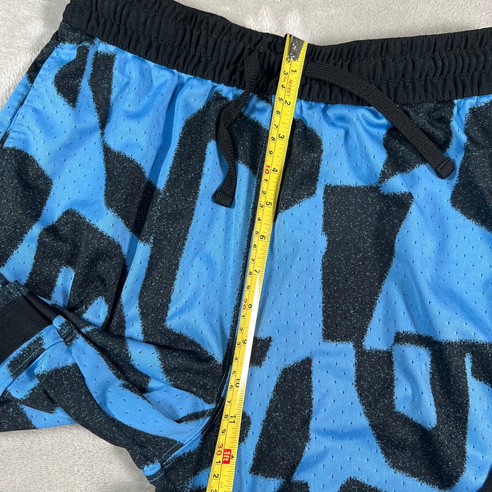 Jordan Basketball Shorts Youth Size Medium Blue Black Dri-FIT Graphic Mesh Gym - Picture 6 of 9